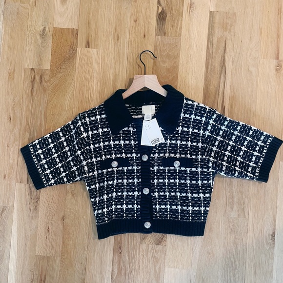 NWT H&M cardigan with collar SOLD OUT in stores - Picture 3 of 6